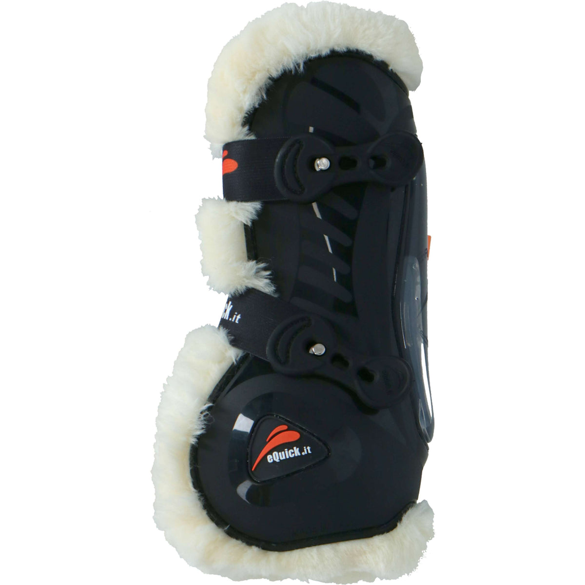 eQuick Sehnenschutz eShock Front Legend Fluffy Schwarz