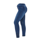 HKM Reithose Summer Demin Easy 3/4 Silikon Besatz Jeansblau