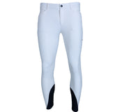 EQODE by Equiline Reithose Davis Man Knie Grip Weiß