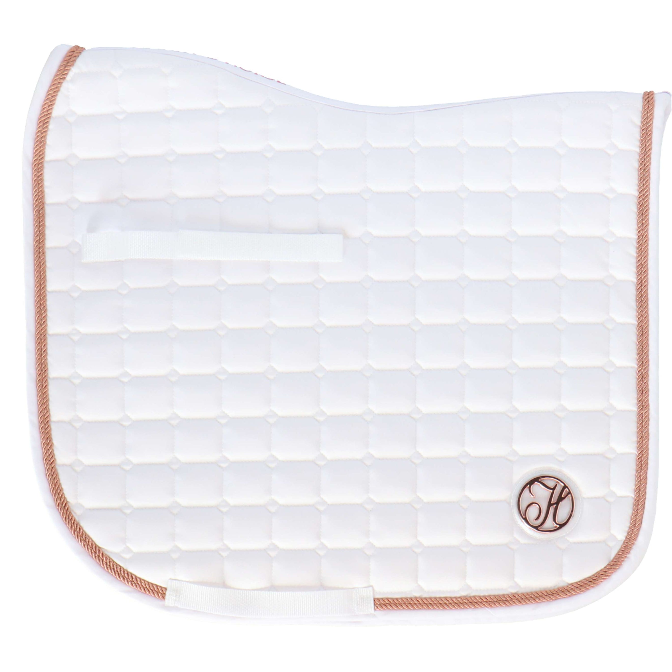 Harry's Horse Schabracke Reverso Logo Competition Dressur Weiß/Rosegold Harry's Horse Schabracke Reverso Logo Competition Dressur Weiß/Rosegold
