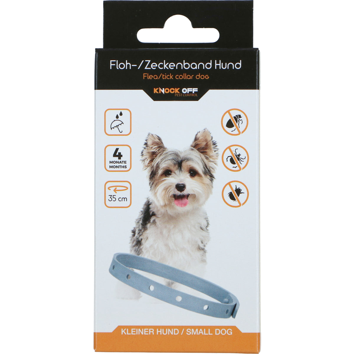 Knock Off Zecken & Flohhalsband kleiner Hund  DE/EN