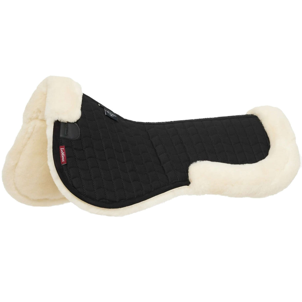 LeMieux Sattelunterleger Merino Wolle Schwarz/Naturell