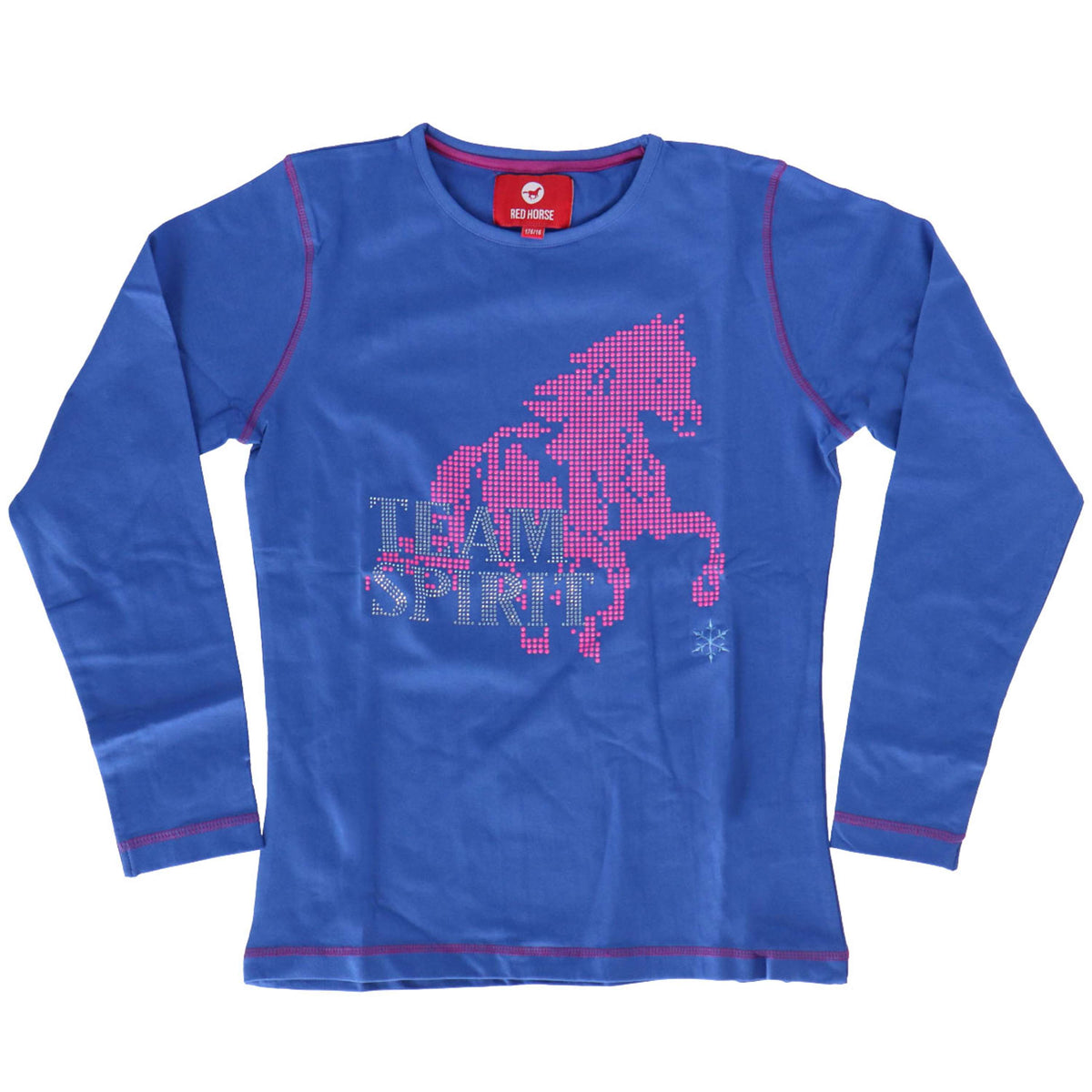 Red Horse Shirt Flash Royal Blue