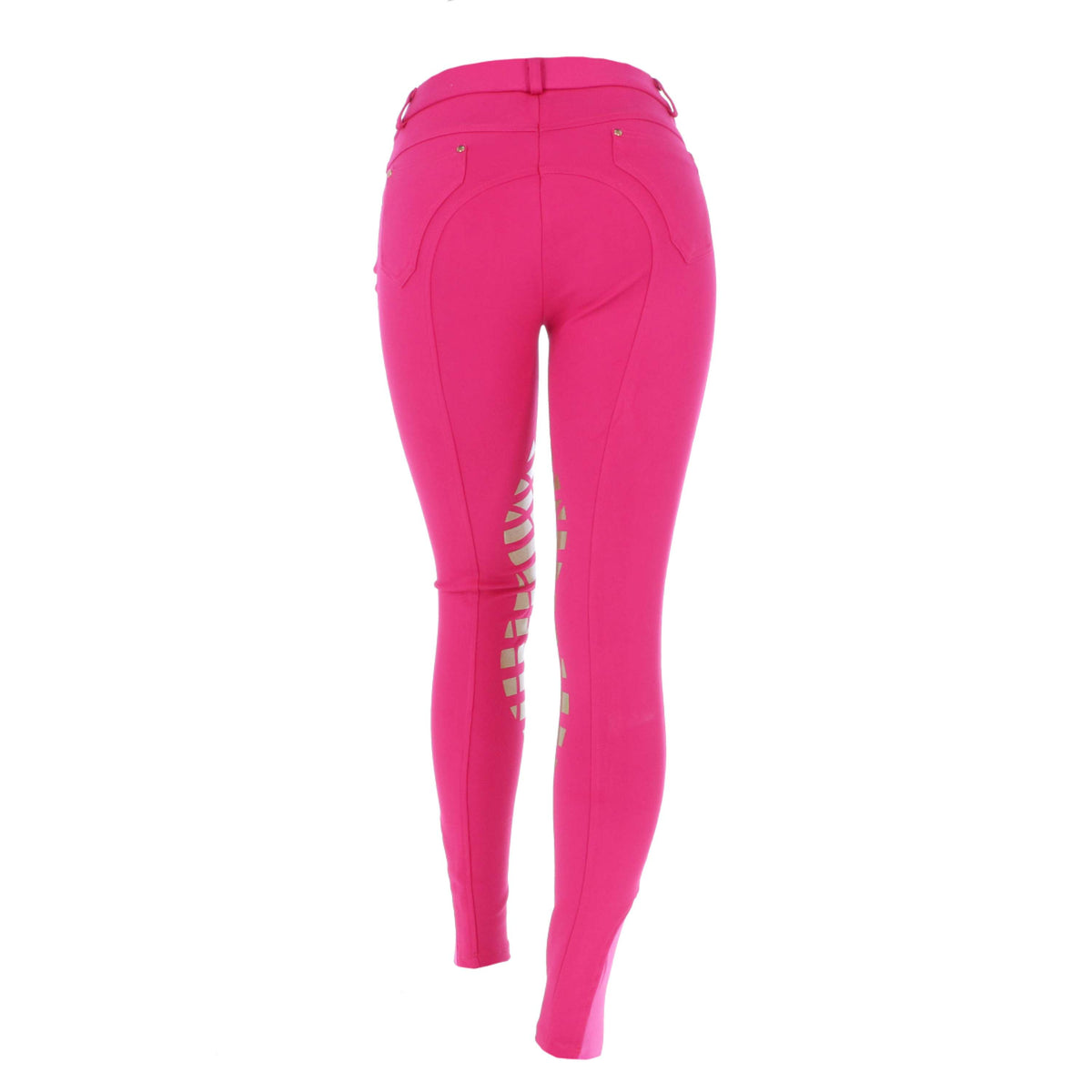 HKM Reithose Soft Silikon Kniebesatz Rosa