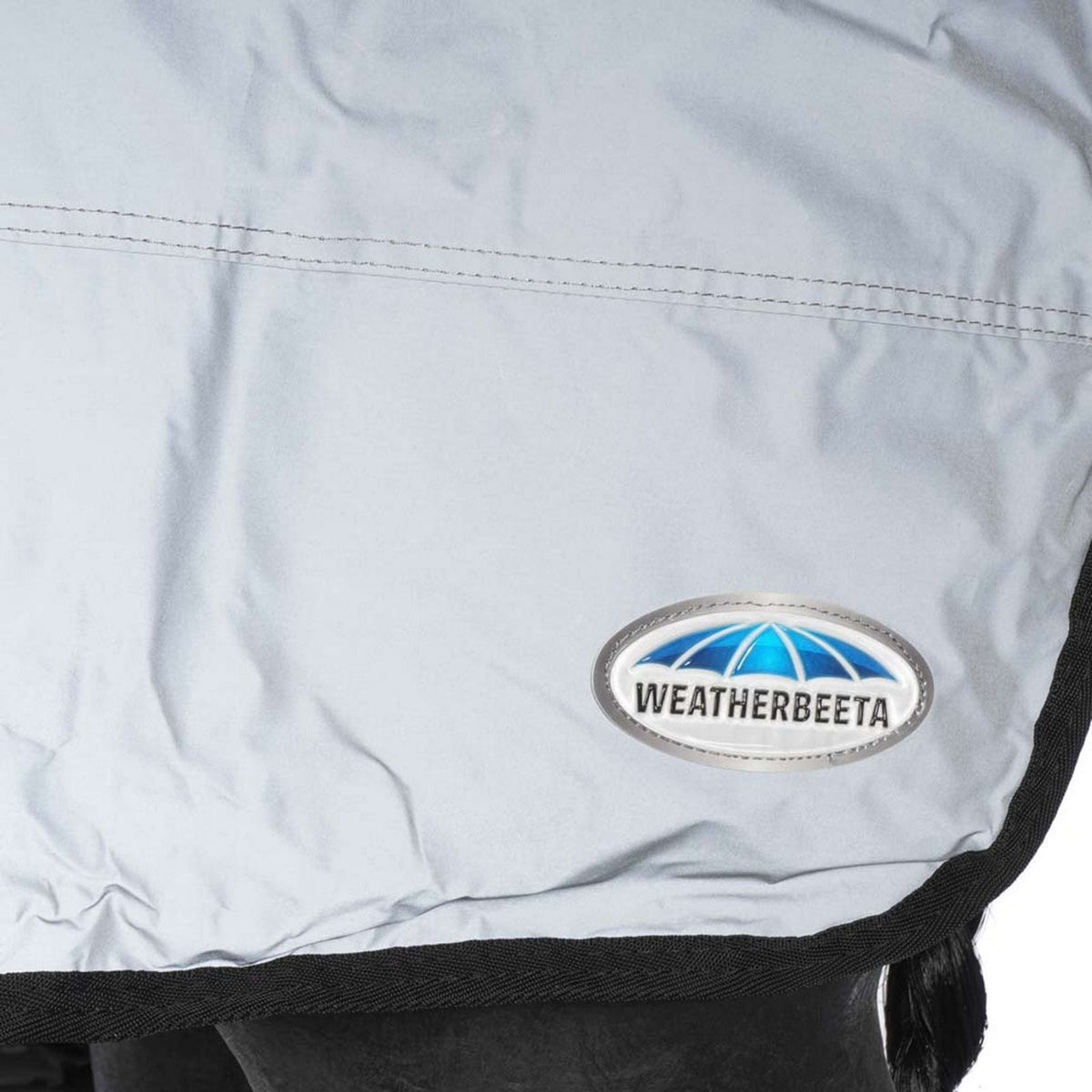 Weatherbeeta Ausreitdecke Reflective Wrap Around Silber/Schwarz