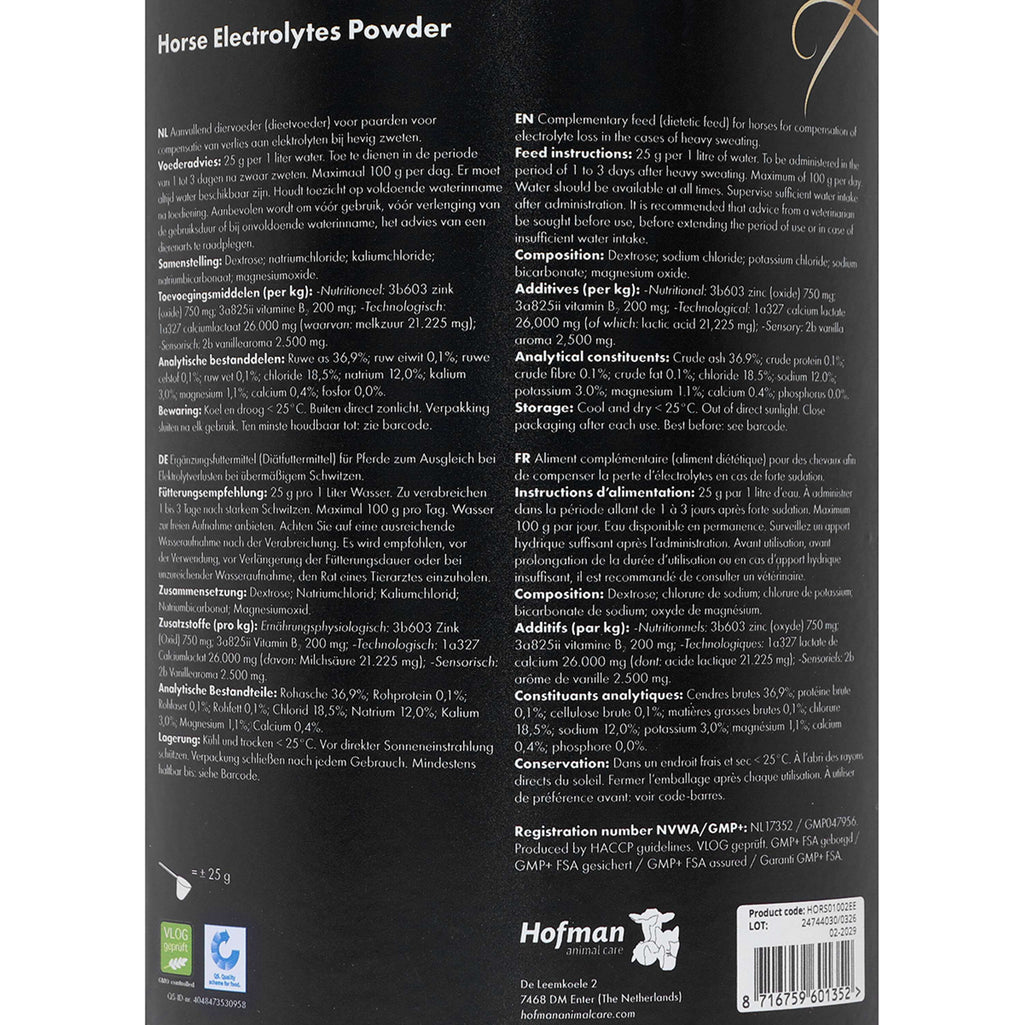 Excellent Electrolytes Pulver mit B2 Eimer