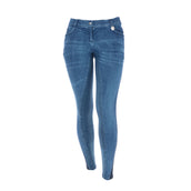 HKM Reithose Denim Silikon Besatz Hellblau/Denim