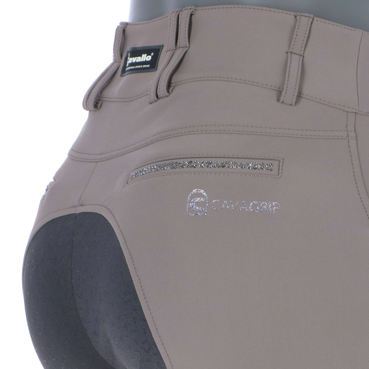 Cavallo Reithose CavalCeline X Grip Taupe/Graphit