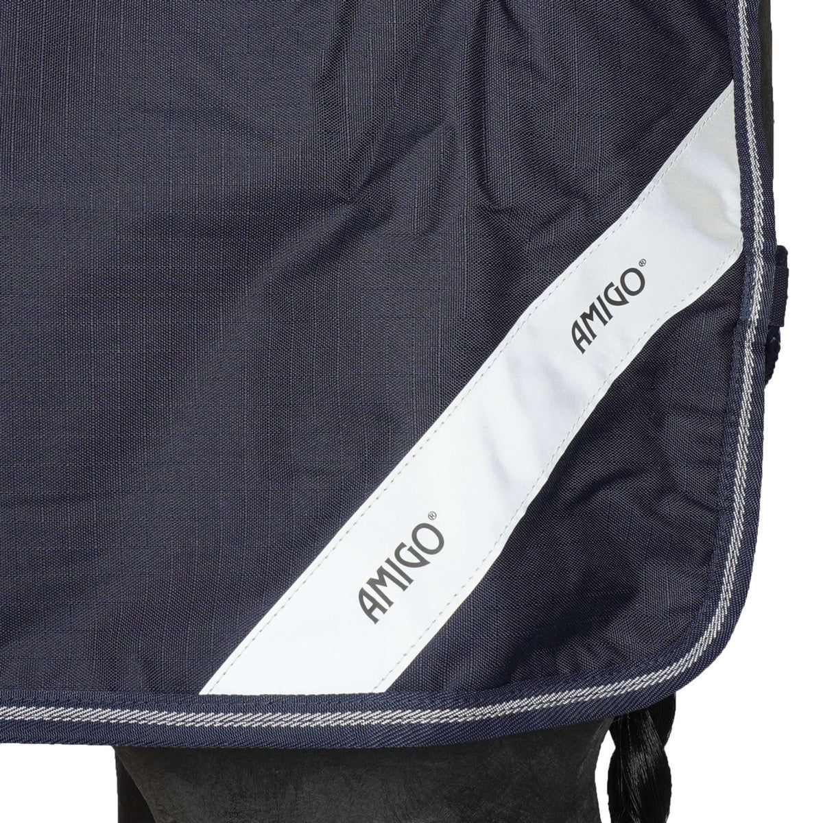 Amigo Ausreitdecke Ripstop Comp Navy Weiß