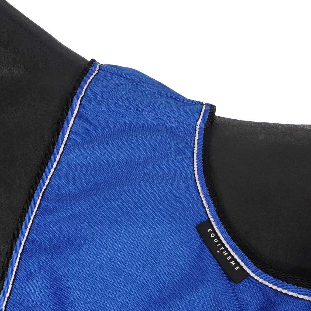 EQUITHÈME Ausreitdecke Tyrex 1200D Fleece Blau/Schwarz