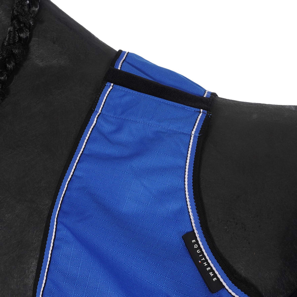 EQUITHÈME Ausreitdecke Tyrex 1200D Fleece Blau/Schwarz