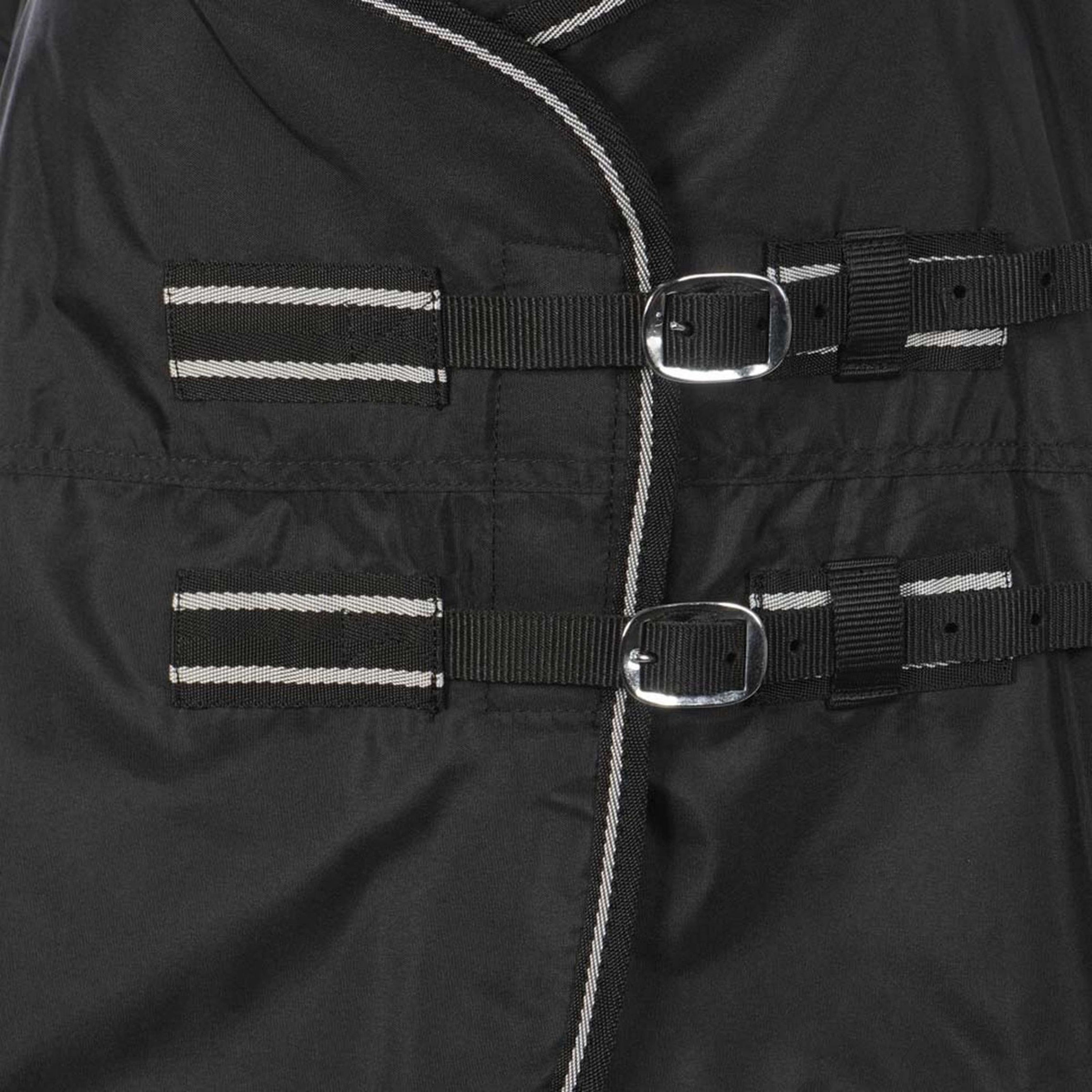 Riding World Regendecke Oxford 300D Fleece Fütterung 0g Schwarz Riding World Regendecke Oxford 300D Fleece Fütterung 0g Schwarz