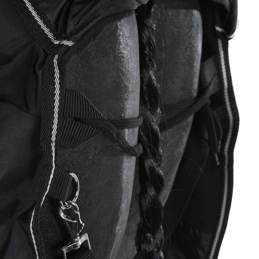 Riding World Regendecke Oxford 300D Fleece Fütterung 0g Schwarz