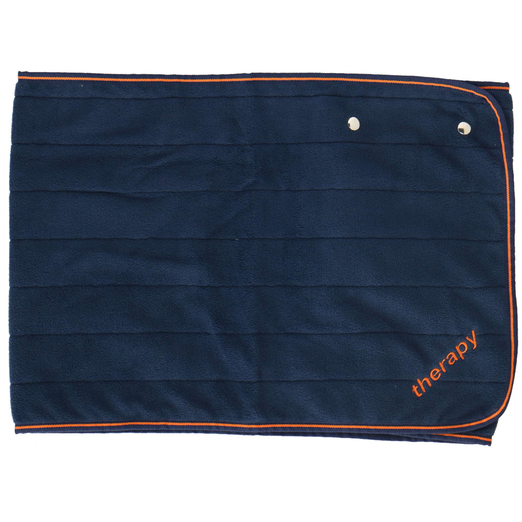 Bucas Fleece Shawl Therapy Navy Orange