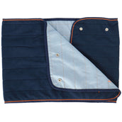 Bucas Fleece Shawl Therapy Navy Orange