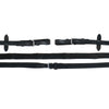 Schockemöhle Zügel Durasoft Grip Gummi Schwarz/Silber
