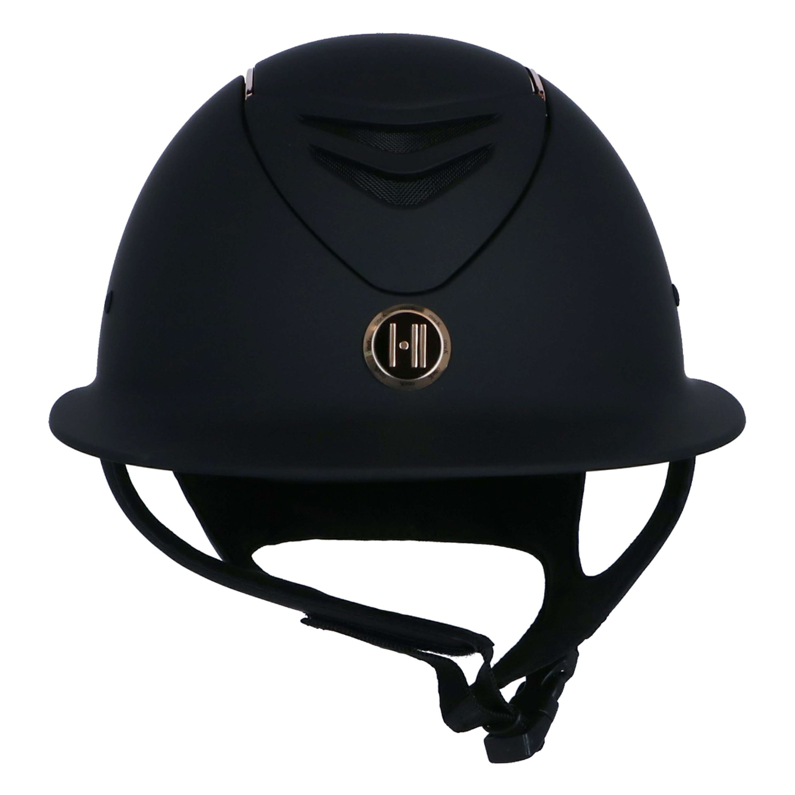 OneK Reithelm Avancé Matt Rosegold Lines Schwarz OneK Reithelm Avancé Matt Rosegold Lines Schwarz