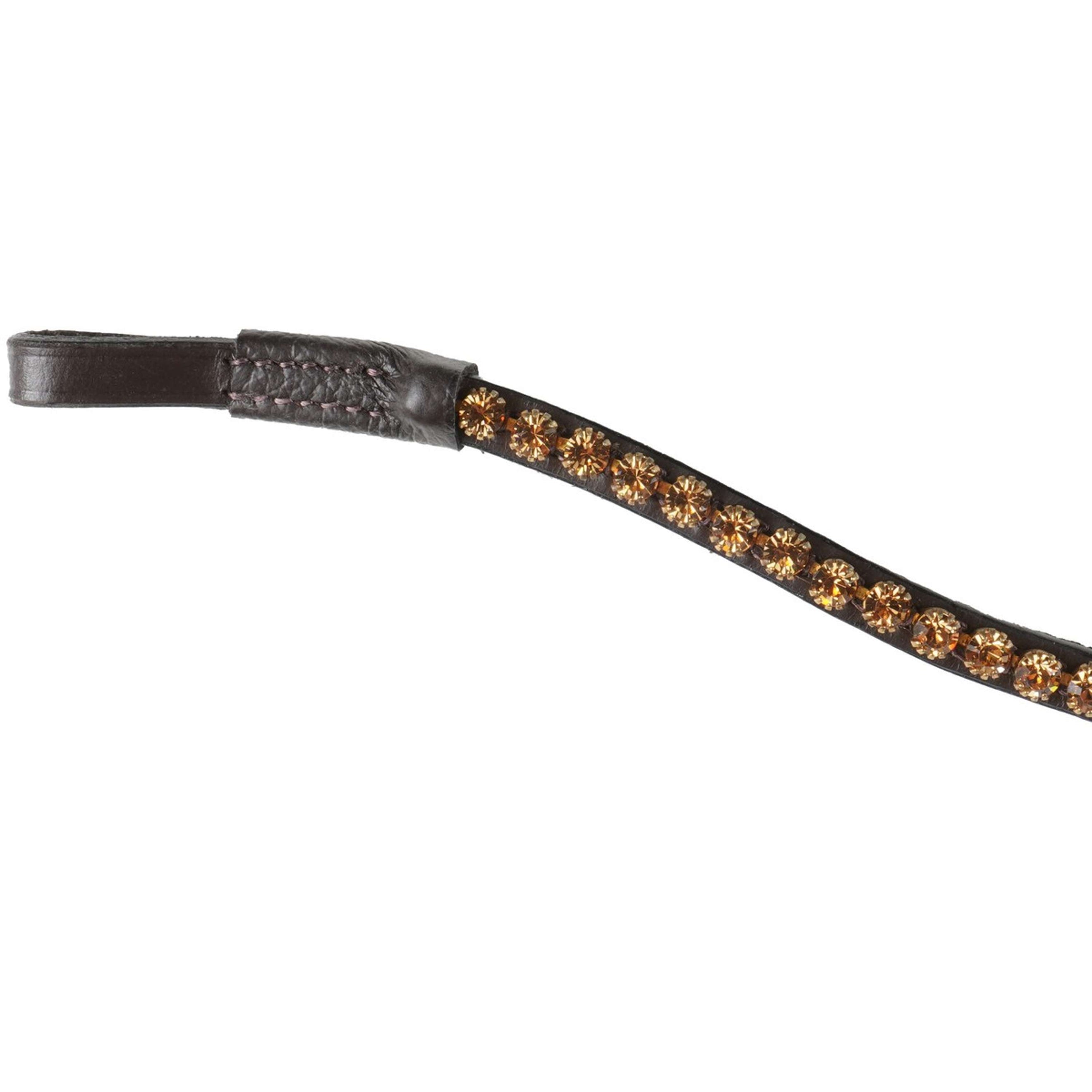 HB Showtime Stirnriemen Golden Stones Braun HB Showtime Stirnriemen Golden Stones Braun
