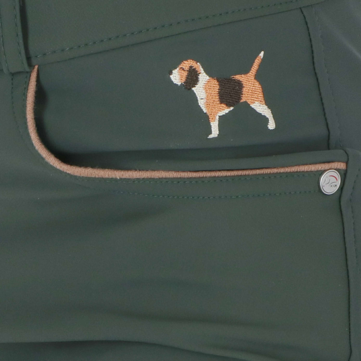 HKM Reithose Beagle Full Grip Dunkelgrün