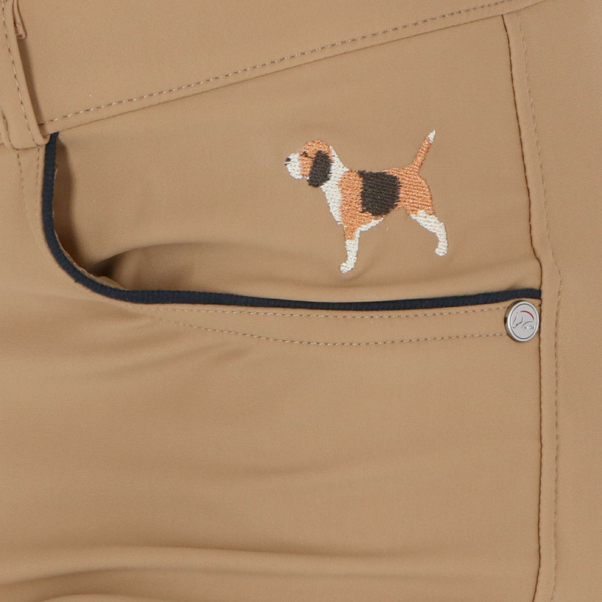 HKM Reithose Beagle Knie Grip Camel