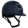 HKM Reithelm Glamour Shield Dunkelblau/Silber