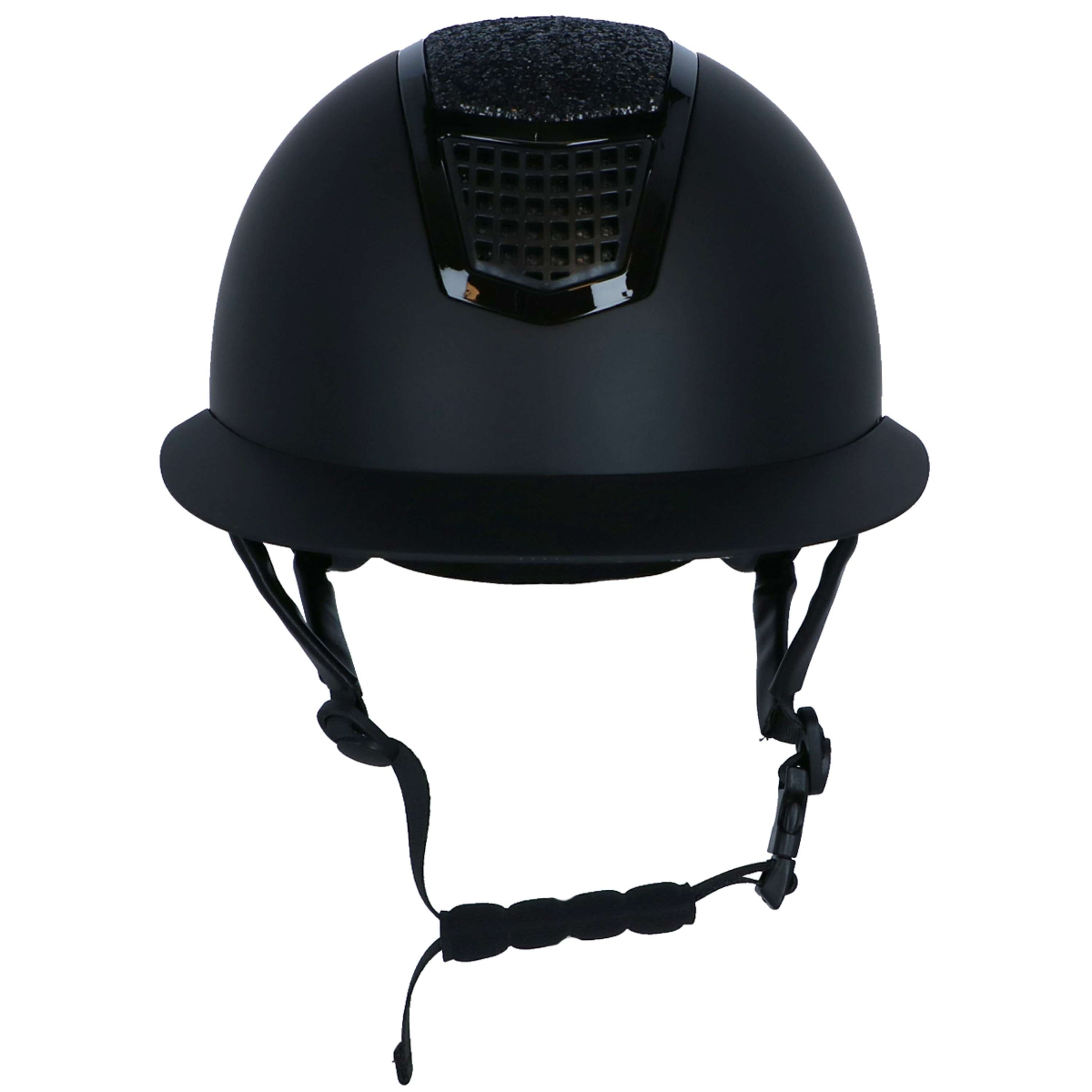 HKM Reithelm Glamour Shield Schwarz/Schwarz