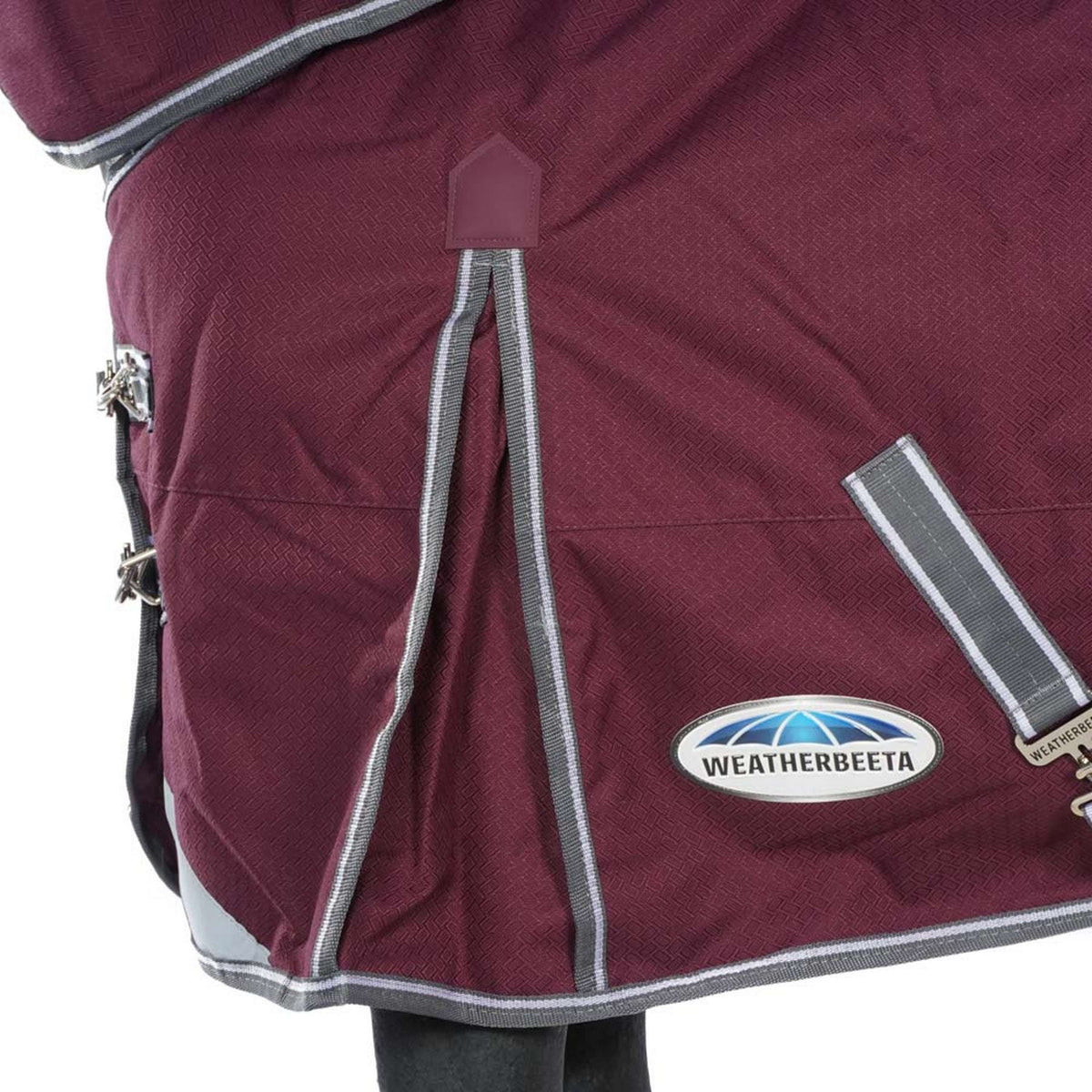 Weatherbeeta Winterdecke Comfitec Plus Dynamic II Detach-A-Neck Medium 220g Maroon/Grau/Weiß