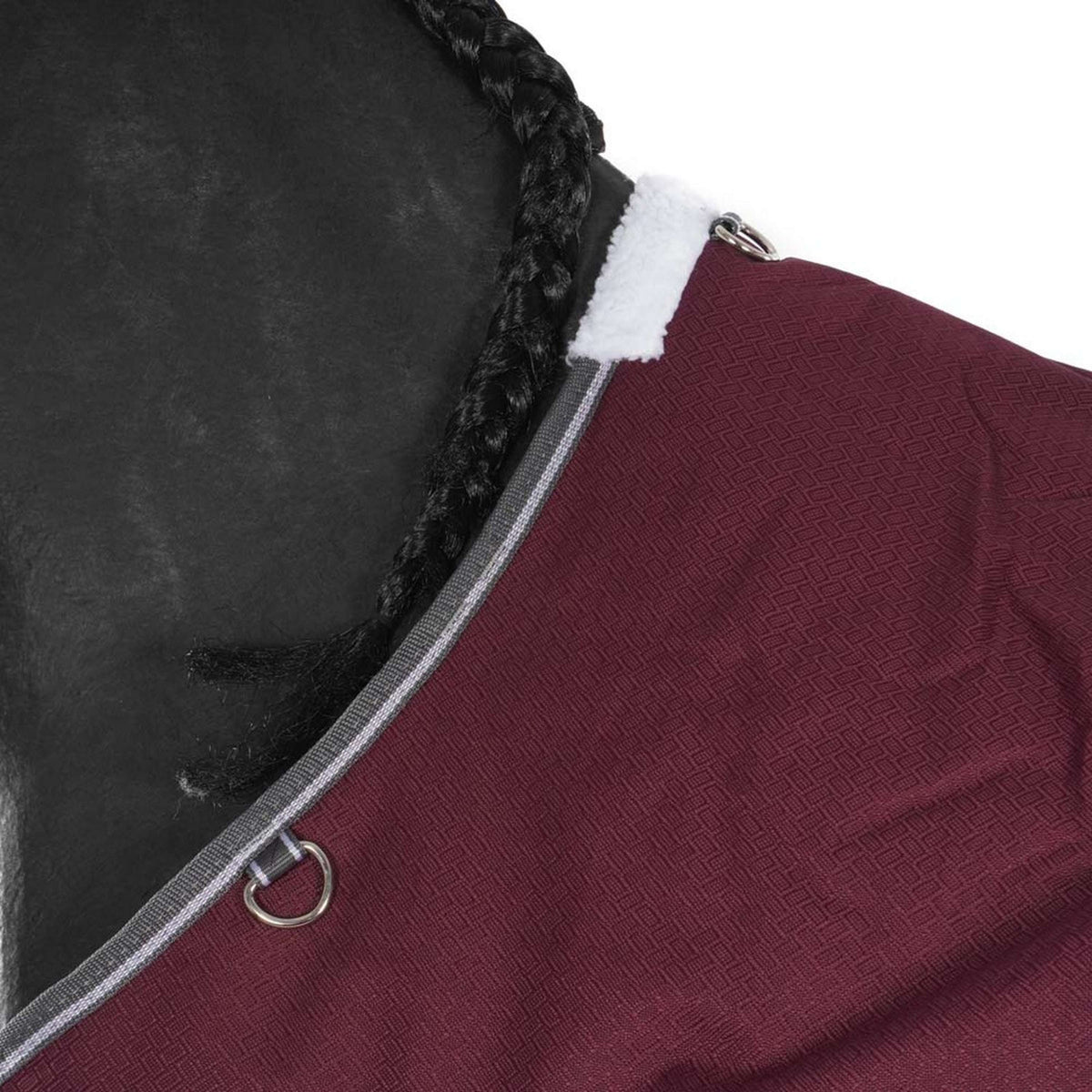 Weatherbeeta Winterdecke Comfitec Plus Dynamic II Standard Neck Medium/Lite Maroon/Grau/Weiß