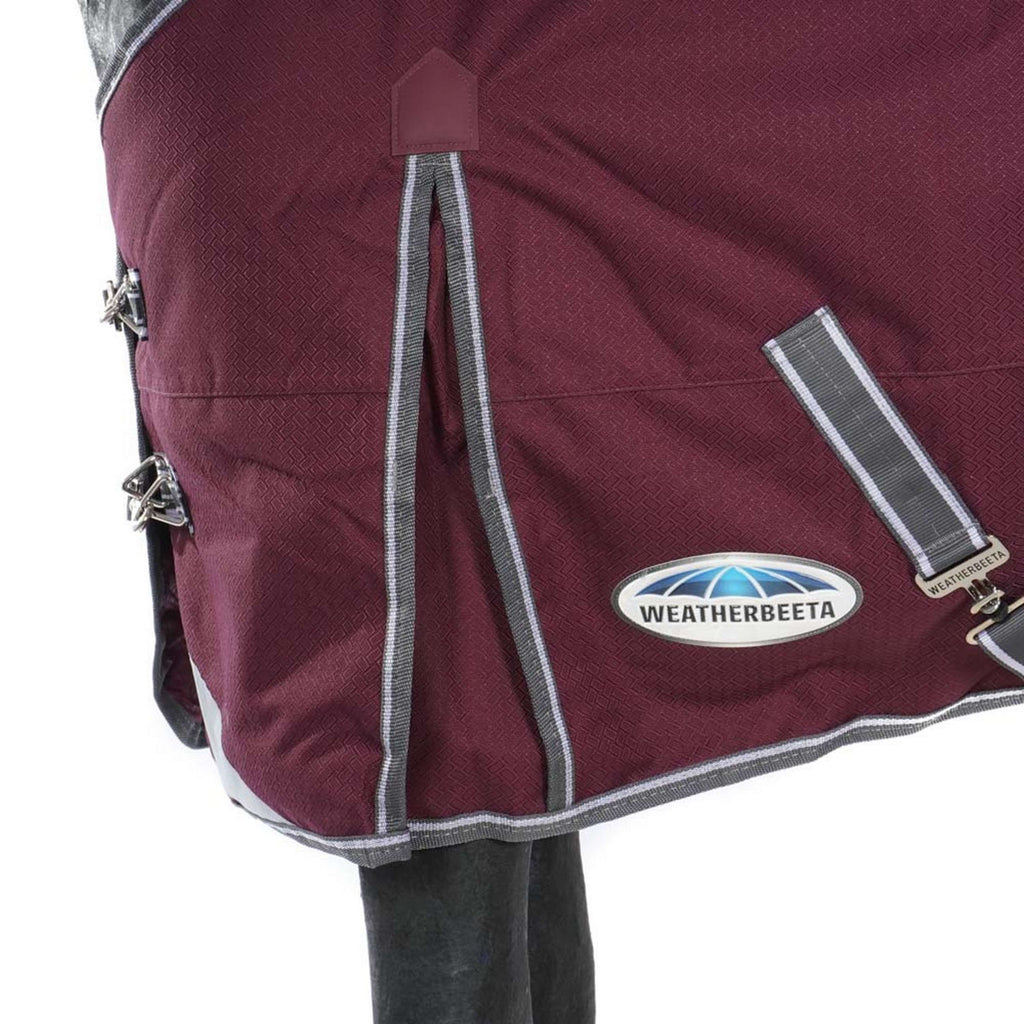 WeatherBeeta Winterdecke ComFiTec Plus Dynamic II Standard Neck Medium 220g Maroon/Grau/Weiß