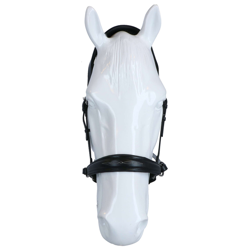 F.R.A. Gebisslose Trense Alizée Mistral Side Pull Gummigriff Zügel Schwarz