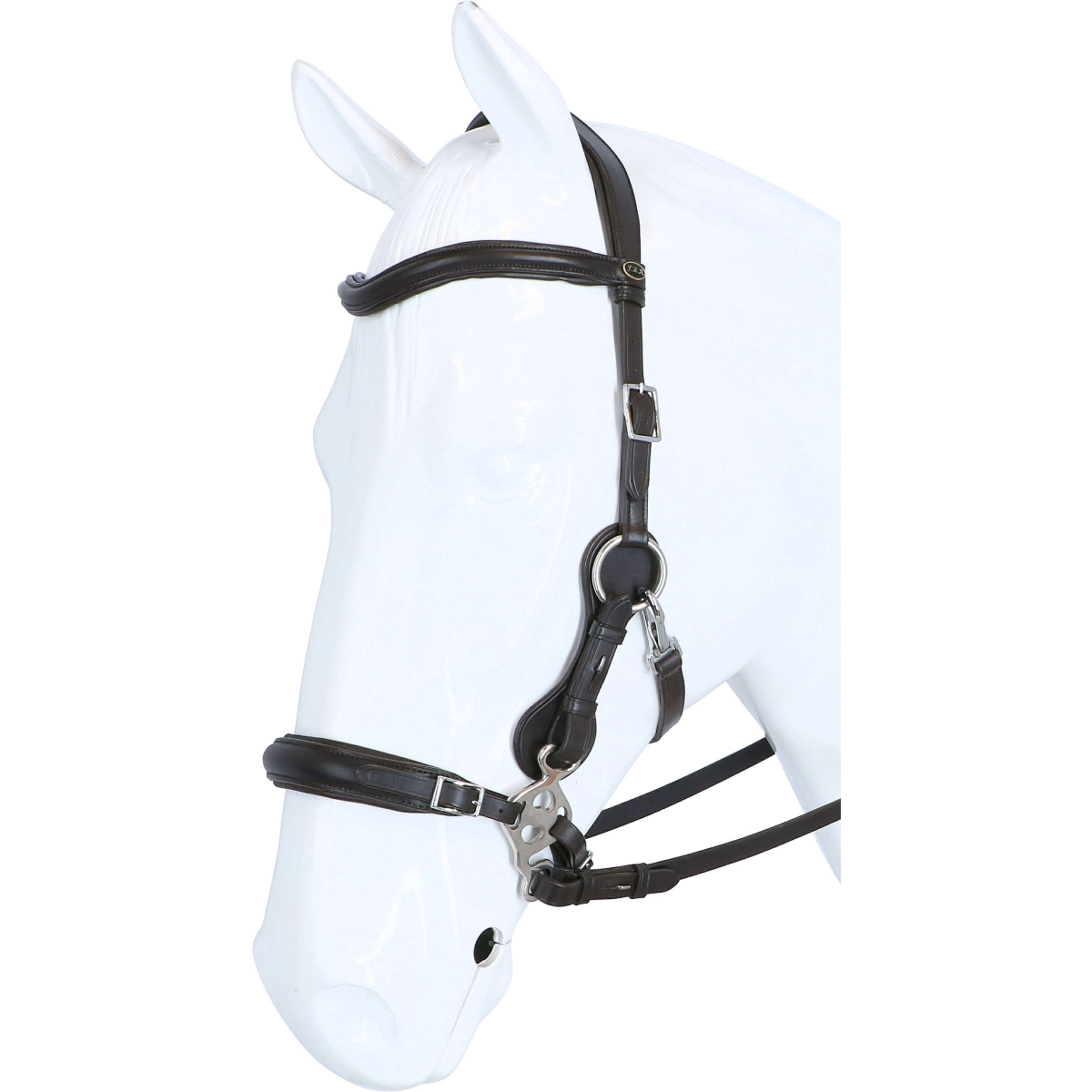 F.R.A. Hackamore Calli Stud Hook Lederen Zügel Havanna F.R.A. Hackamore Calli Stud Hook Lederen Zügel Havanna