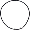 F.R.A. Halsring Kripton Cordeo Leder Herum Geflochten Schwarz