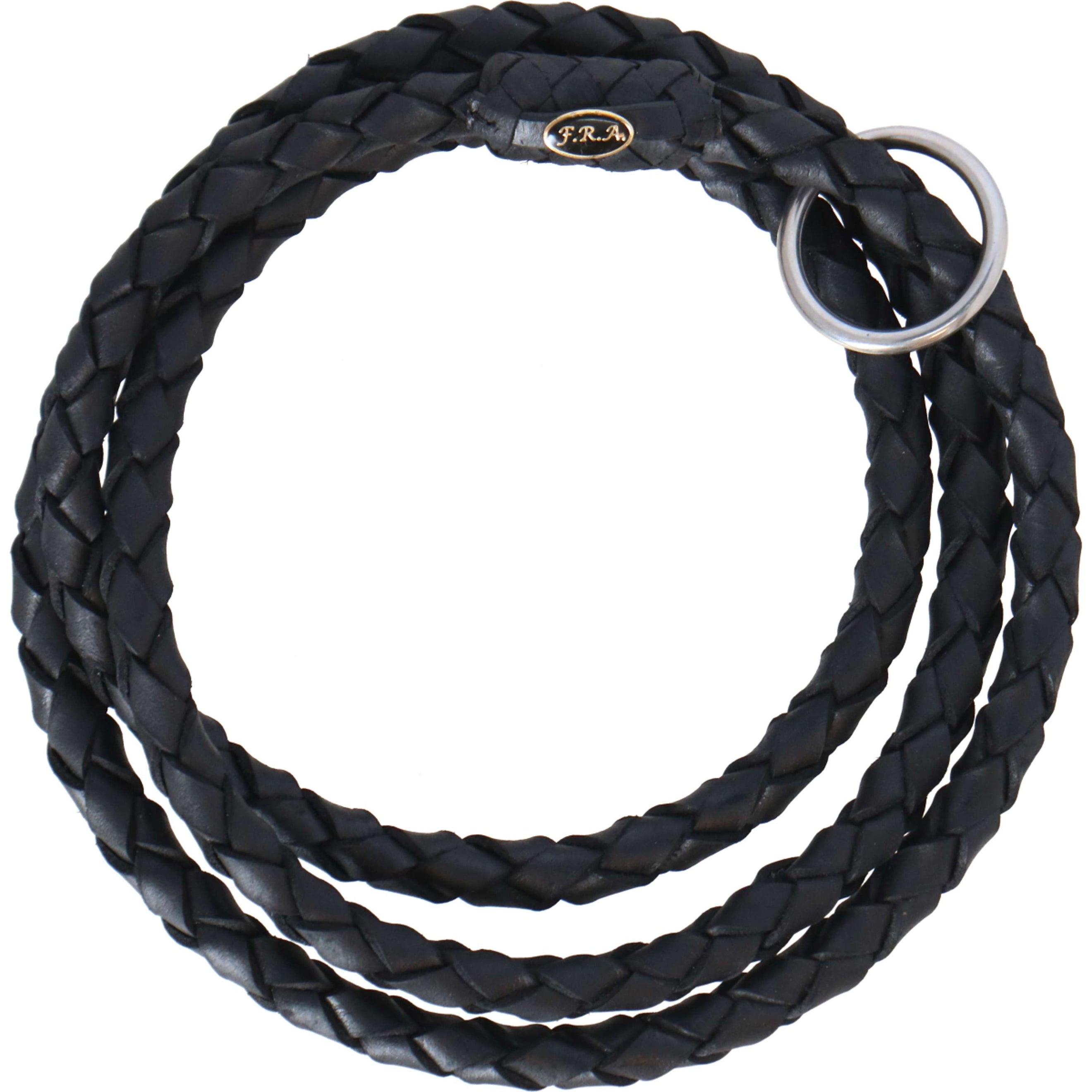 F.R.A. Halsring Kripton Cordeo Leder Herum Geflochten Schwarz F.R.A. Halsring Kripton Cordeo Leder Herum Geflochten Schwarz