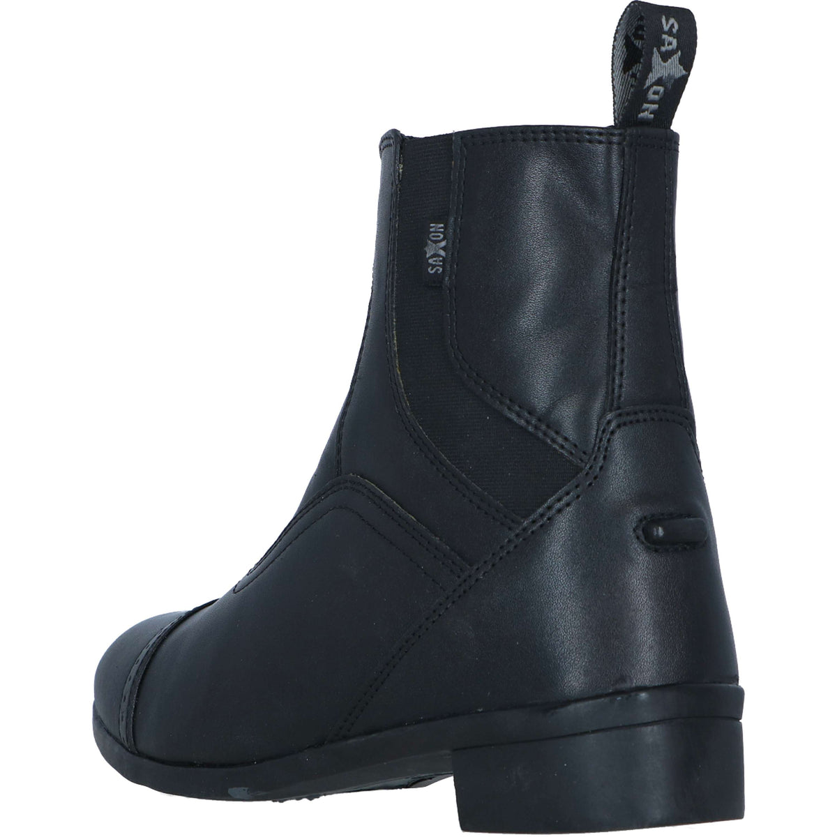 Saxon Stiefeletten Syntovia Zip Paddock Schwarz