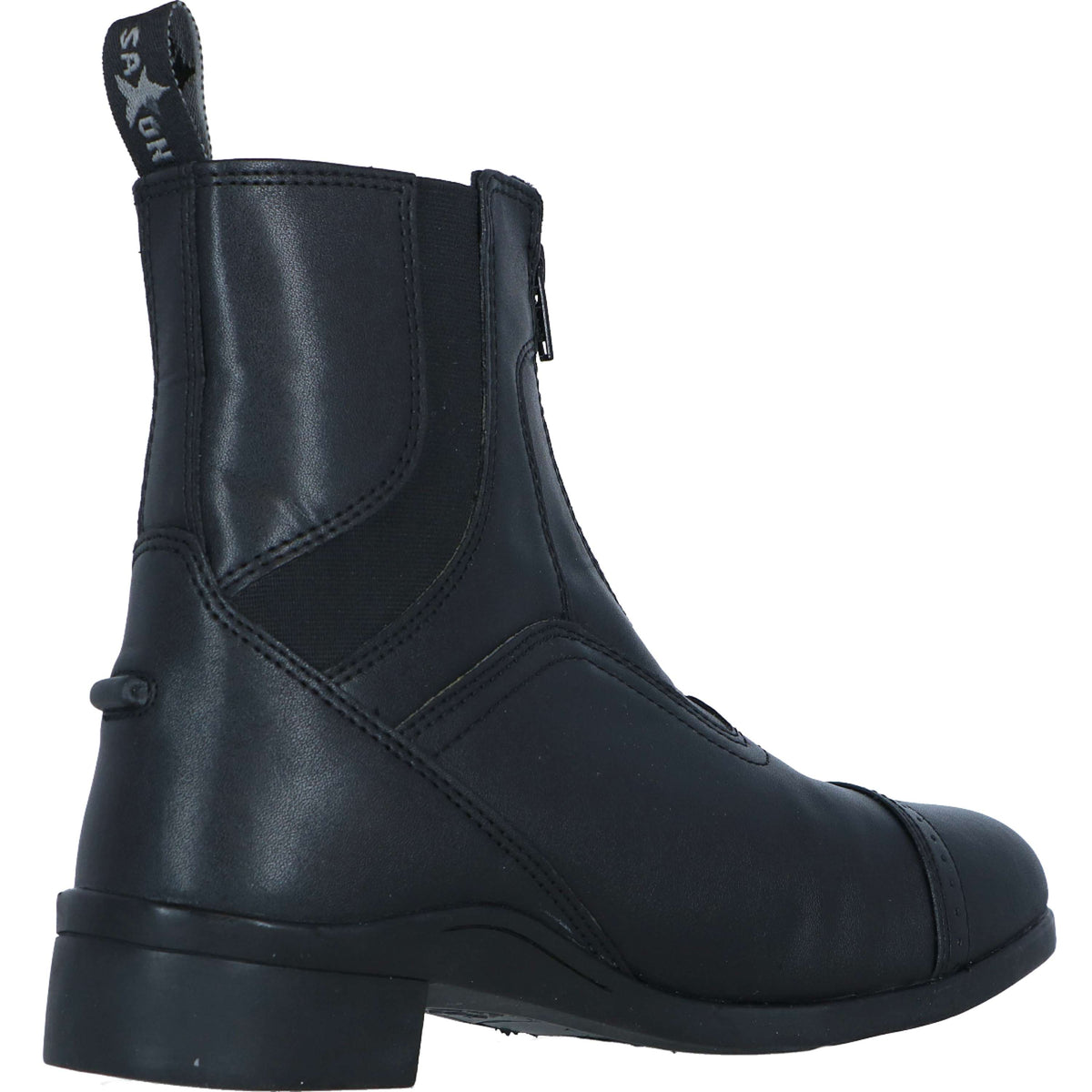 Saxon Stiefeletten Syntovia Zip Paddock Schwarz