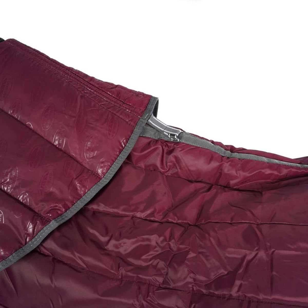 Weatherbeeta Stalldecke Comfitec Channel Quilt Combo Neck Medium 210D 250g Maroon/Grau/Weiß