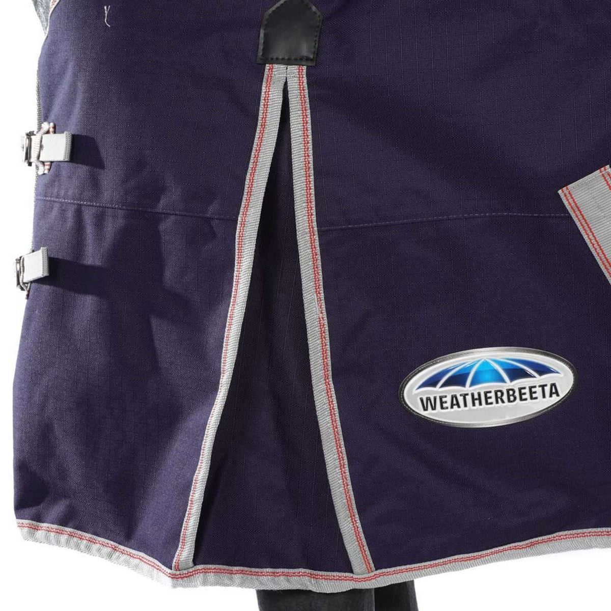 Weatherbeeta Regendecke Comfitec Essential Detach-A-Neck Lite Plus 1200D 50g Navy/Silver/Red