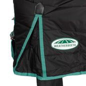 Weatherbeeta Stalldecke Green-Tec Stable Combo Neck Medium/Lite 150D 150g Schwarz/Bottle Green