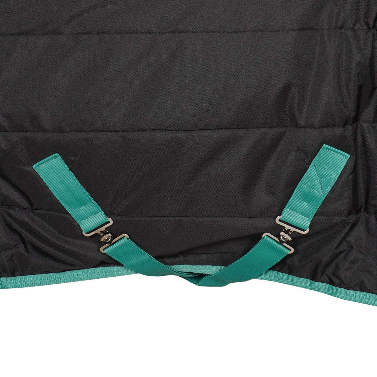 Weatherbeeta Stalldecke Green-Tec Stable Combo Neck Medium/Lite 150D 150g Schwarz/Bottle Green