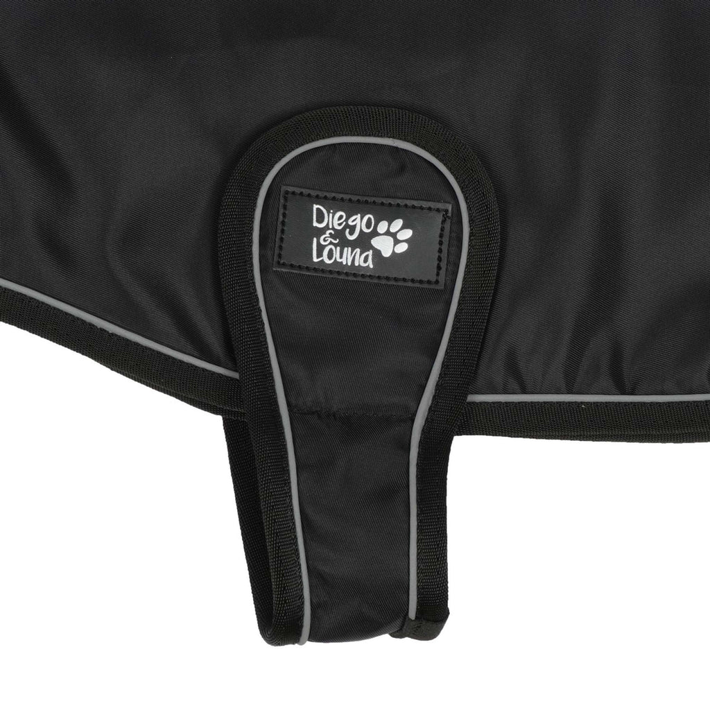 Diego & Louna Hundedecke Teddy Nylon Schwarz