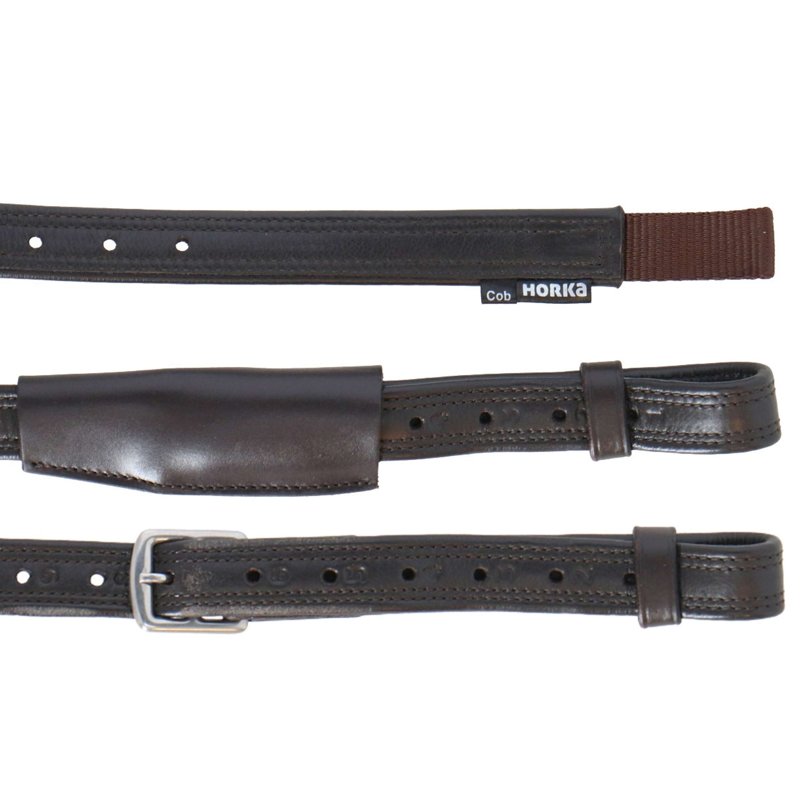 HORKA Steigbügelriemen Nylon Dressur Braun/Silber HORKA Steigbügelriemen Nylon Dressur Braun/Silber