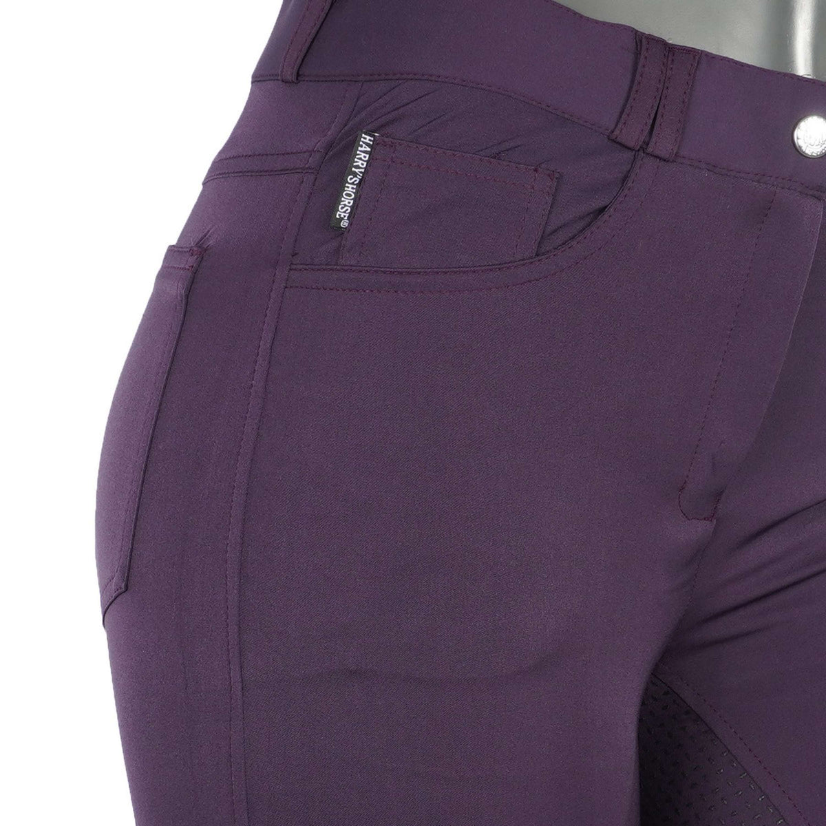 Harry's Horse Reithose Redwood Full Grip Violett