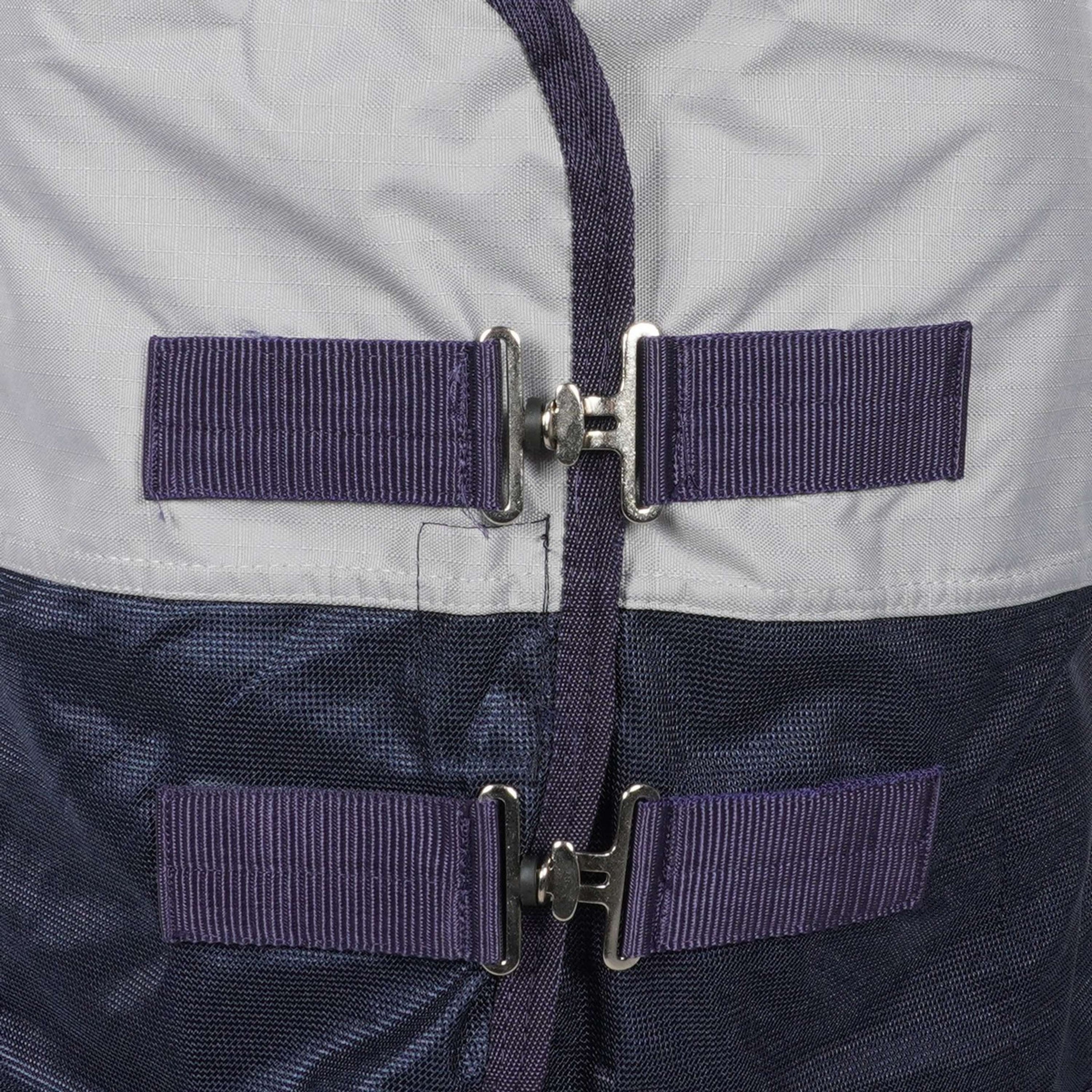 HKM Fliegendecke Rain mit Halsteil & Bauchlatz Dunkelblau/Grau HKM Fliegendecke Rain mit Halsteil & Bauchlatz Dunkelblau/Grau