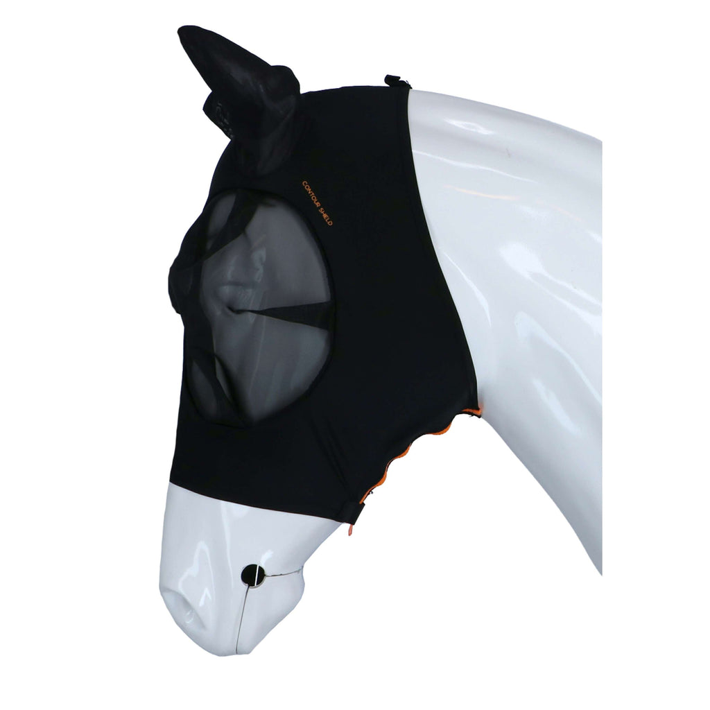 Shires Fliegenmaske Stretch Jet Black