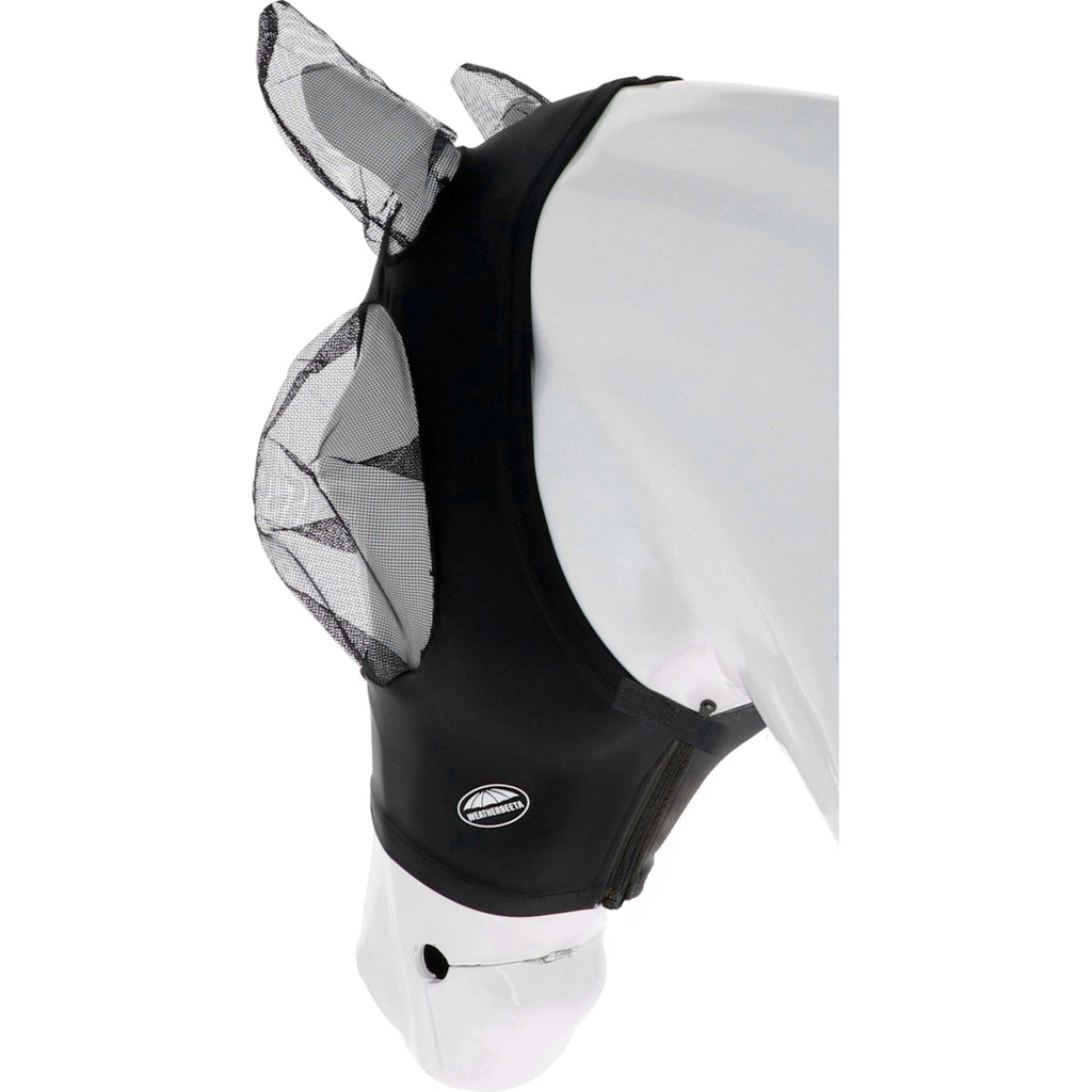 WeatherBeeta Fliegenmaske Deluxe Stretch Bug mit Ohren Schwarz