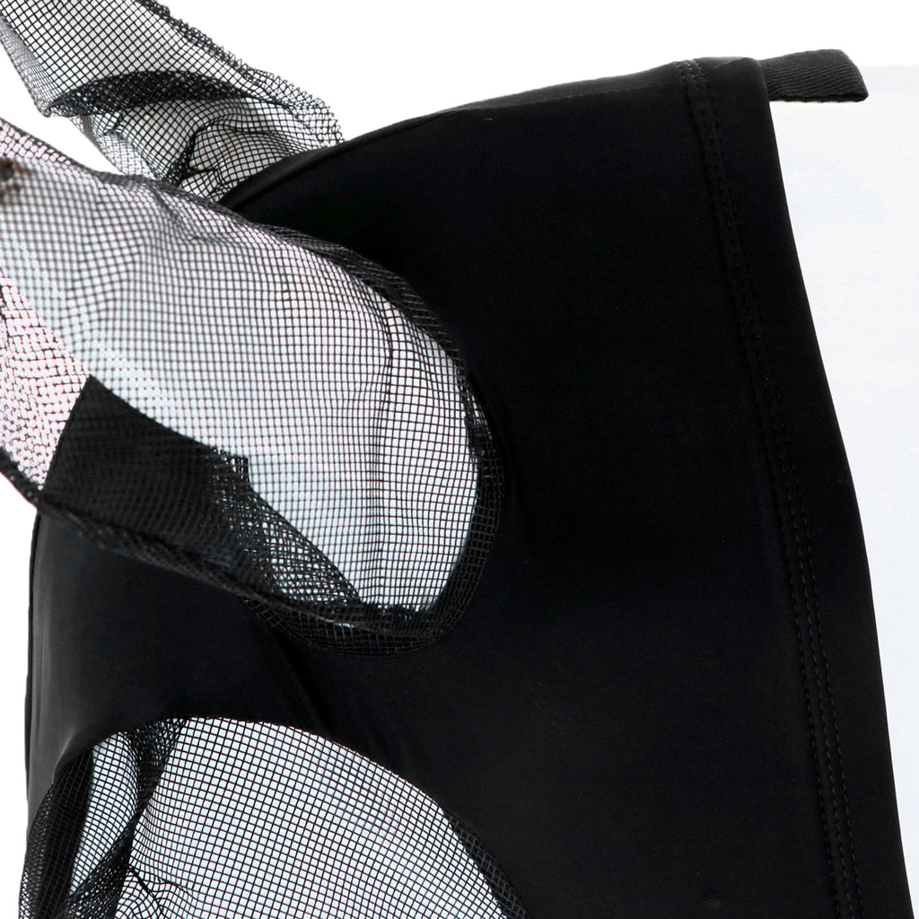 WeatherBeeta Fliegenmaske Deluxe Stretch Bug mit Ohren Schwarz