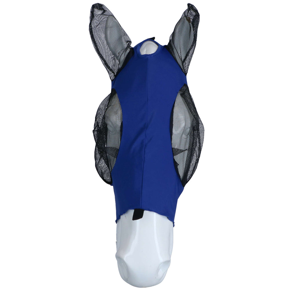 WeatherBeeta Fliegenmaske Deluxe Stretch Bug mit Ohren Königsblau/Schwarz