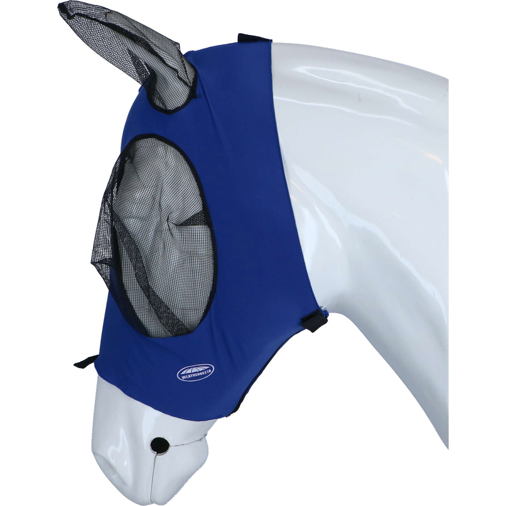 WeatherBeeta Fliegenmaske Deluxe Stretch Bug mit Ohren Königsblau/Schwarz