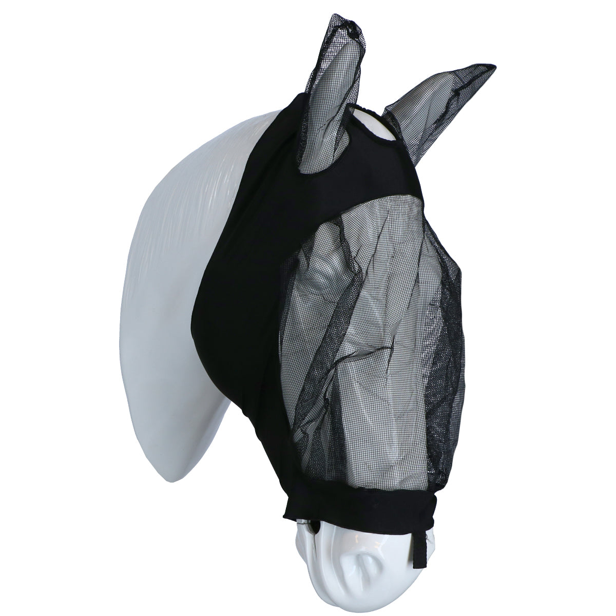 Weatherbeeta Fliegenmaske Deluxe Stretch mit Ohren Schwarz