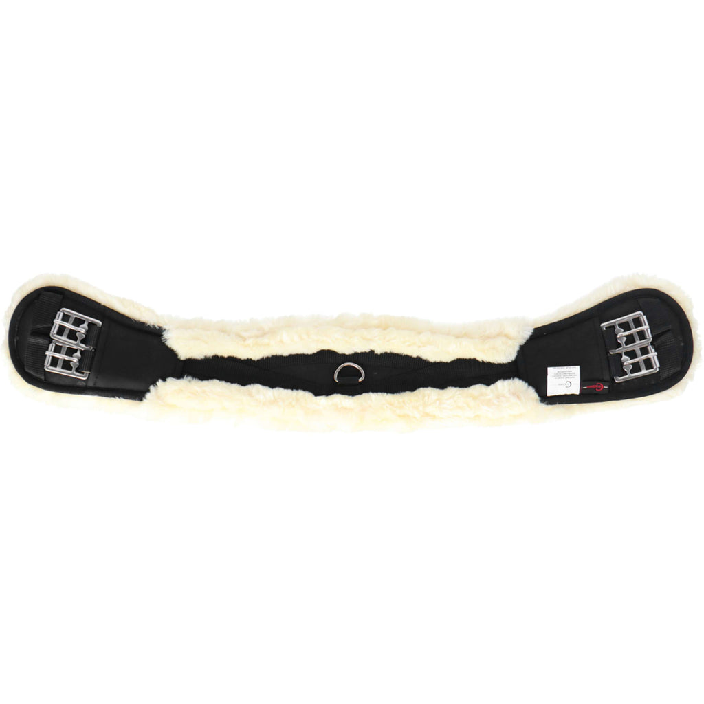Covalliero Sattelgurt Faux Fur Schwarz